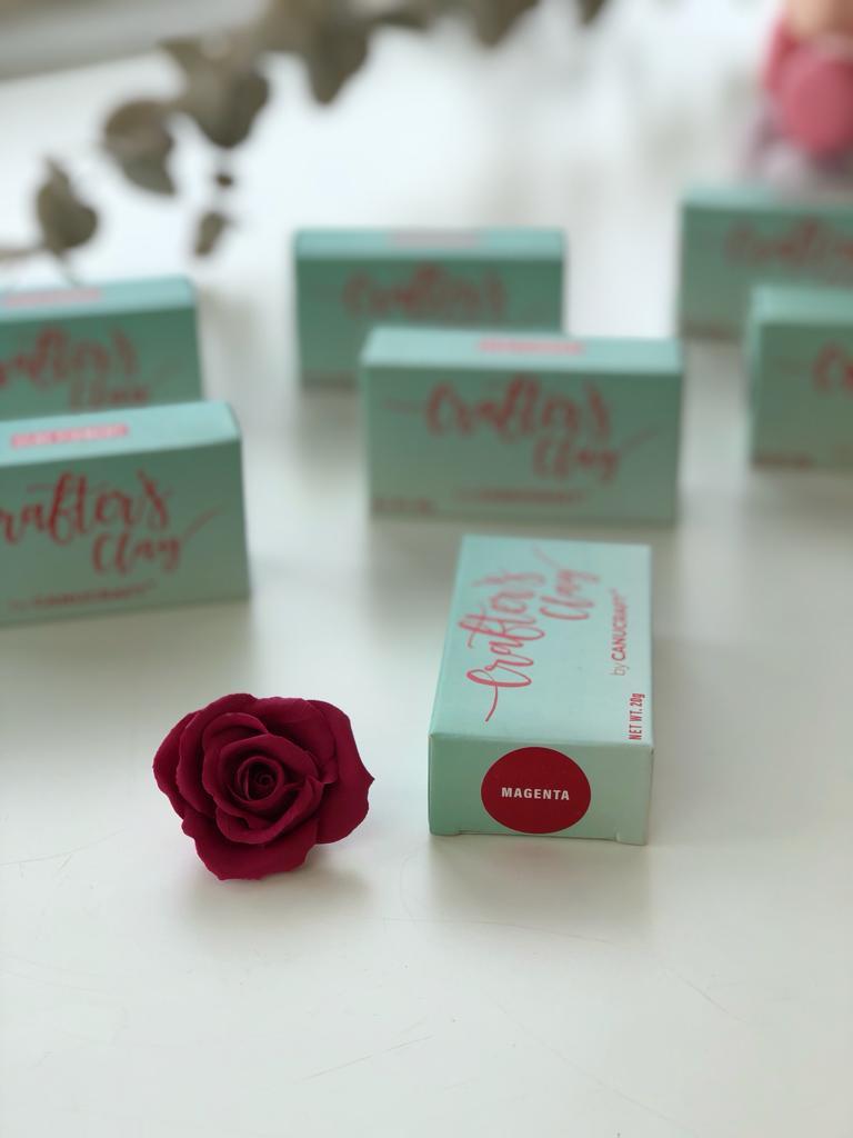 Полимерная зефирная глина Craftersclay  Маджента 20гр