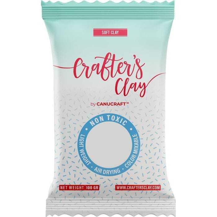 Зефирная глина Craftersclay белая 100гр основная глина           